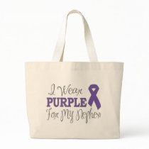 I Wear Purple For My Nephew (Purple Ribbon) Bags