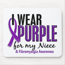 I Wear Purple For My Niece 10 Fibromyalgia Mousepad