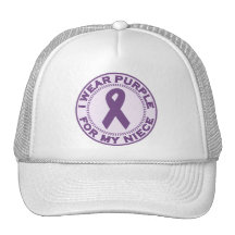 I Wear Purple For My Niece Trucker Hats
