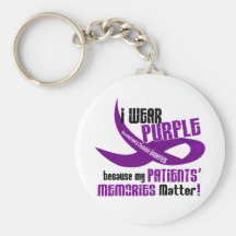 I Wear Purple For My Patients’ Memories 33 Key Chains