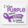 I Wear Purple For My Sister 42 Lupus Mousepads