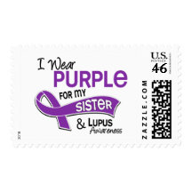 I Wear Purple For My Sister 42 Lupus Stamp