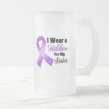 I Wear Purple For My Sister Mugs