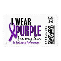 I Wear Purple For My Son 10 Epilepsy Postage
