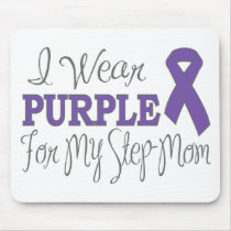 I Wear Purple For My Step-Mom (Purple Ribbon) Mousepads