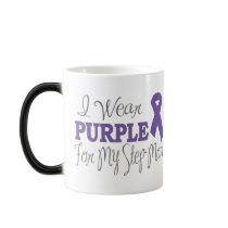 I Wear Purple For My Step-Mom (Purple Ribbon) Coffee Mug