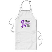 I Wear Purple For My Twin Sister Apron