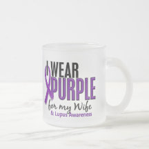 I Wear Purple For My Wife 10 Lupus Coffee Mug