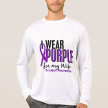 I Wear Purple For My Wife 10 Lupus T-shirt