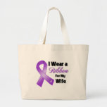 I Wear Purple For My Wife bags