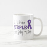 I Wear Purple For My Wife (Purple Ribbon) Mug
