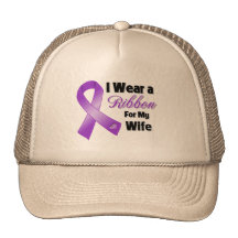 I Wear Purple For My Wife Trucker Hat