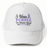 I Wear Purple For Someone Special hats