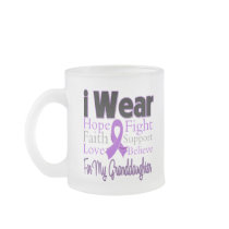 I Wear Purple Granddaughter - Pancreatic Cancer Coffee Mugs