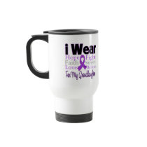 I Wear Purple Granddaughter - Pancreatic Cancer Mug