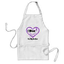 I Wear Purple Heart Ribbon - Brother Aprons