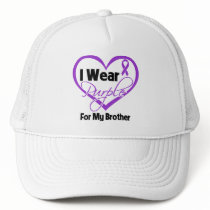 I Wear Purple Heart Ribbon - Brother Hats