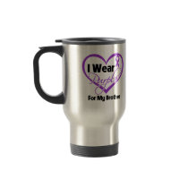 I Wear Purple Heart Ribbon - Brother Coffee Mugs