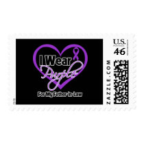 I Wear Purple Heart Ribbon - Father-in-Law Stamp
