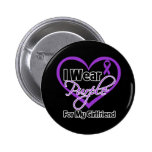 I Wear Purple Heart Ribbon - Girlfriend Pins