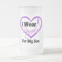 I Wear Purple Heart Ribbon - Son Mug