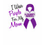I Wear Purple Ribbon Alzheimer's Disease Shirt
