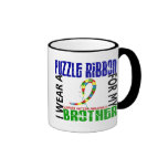 I Wear Puzzle Ribbon For My Brother 46 Autism Mug