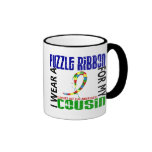 I Wear Puzzle Ribbon For My Cousin 46 Autism Mug