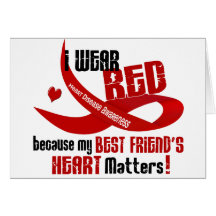 I Wear Red For My Best Friend's Heart 33 Cards