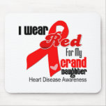 I Wear Red For My Granddaughter Heart Disease Mouse Pads