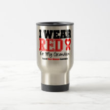 I Wear Red For My Grandson Coffee Mug