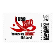 I Wear Red For My Heart 33 Postage