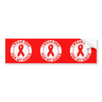 I Wear Red For My Niece Bumper Sticker