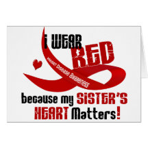 I Wear Red For My Sister 33 Cards