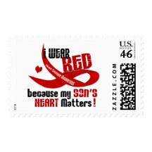 I Wear Red For My Son 33 Stamps
