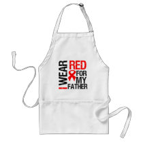 I Wear Red Ribbon For My Father Apron