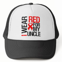 I Wear Red Ribbon For My Uncle Mesh Hat