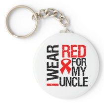 I Wear Red Ribbon For My Uncle Key Chains