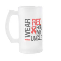 I Wear Red Ribbon For My Uncle Coffee Mug
