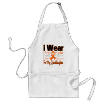 I Wear Ribbon Collage Granddaughter - Leukemia Apron