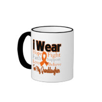 I Wear Ribbon Collage Granddaughter - Leukemia Coffee Mugs