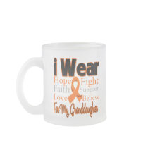 I Wear Ribbon Collage Granddaughter - Leukemia Coffee Mug