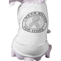I Wear Silver For Hope pet clothing