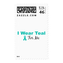 I Wear Teal For Me Postage Stamps