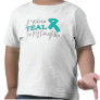 I Wear Teal For My Daughter (Teal Ribbon) Shirt
