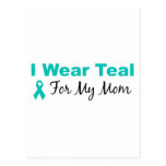I Wear Teal For My Mom Post Cards