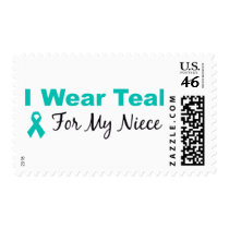 I Wear Teal For My Niece Postage