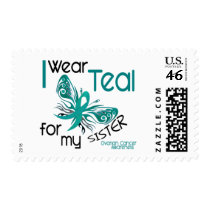 I Wear Teal For My Sister 45 Ovarian Cancer Stamps