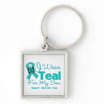 I Wear Teal For My Son Key Chain