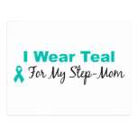I Wear Teal For My Step-Mom Postcard